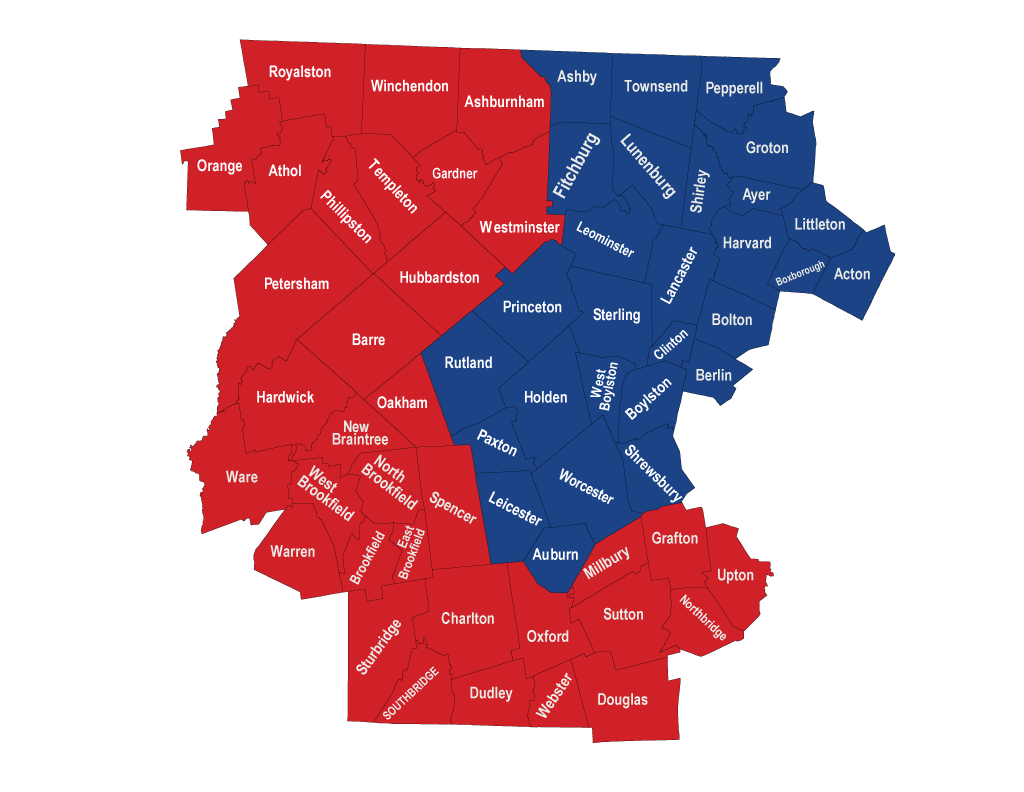 Council territory map